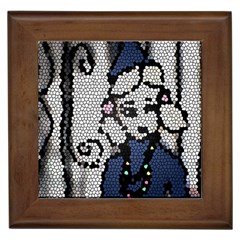 Pixie Girl Stained Glass Framed Tiles by snowwhitegirl