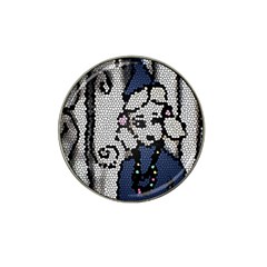 Pixie Girl Stained Glass Hat Clip Ball Marker (4 Pack) by snowwhitegirl