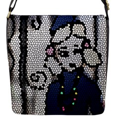 Pixie Girl Stained Glass Flap Closure Messenger Bag (s) by snowwhitegirl