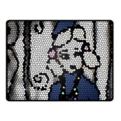 Pixie Girl Stained Glass Double Sided Fleece Blanket (small)  by snowwhitegirl