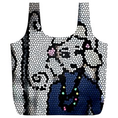 Pixie Girl Stained Glass Full Print Recycle Bag (xl) by snowwhitegirl