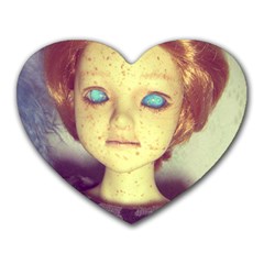 Freckley Boy Heart Mousepads