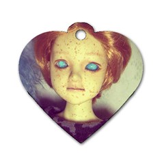 Freckley Boy Dog Tag Heart (Two Sides)