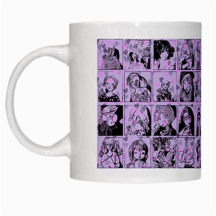 Lilac Yearbok White Mugs