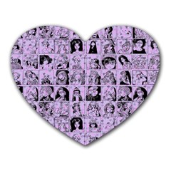 Lilac Yearbok Heart Mousepads by snowwhitegirl