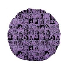 Lilac Yearbok Standard 15  Premium Flano Round Cushions by snowwhitegirl