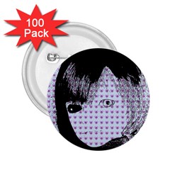 Heartwill 2 25  Buttons (100 Pack)  by snowwhitegirl