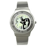 Mint Wall Stainless Steel Watch Front