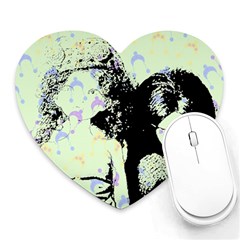 Mint Wall Heart Mousepads by snowwhitegirl