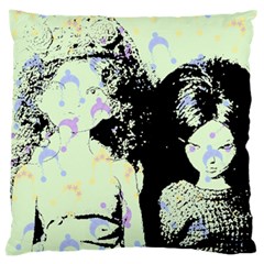 Mint Wall Large Cushion Case (two Sides) by snowwhitegirl