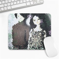 Dolls Stained  Glass Large Mousepads by snowwhitegirl