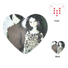 Dolls Stained  Glass Playing Cards (heart)  by snowwhitegirl