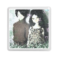 Dolls Stained  Glass Memory Card Reader (square) by snowwhitegirl