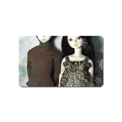 Dolls In The Grass Magnet (name Card) by snowwhitegirl