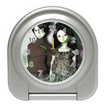 Dolls In The Grass Travel Alarm Clock Front