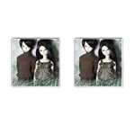 Dolls In The Grass Cufflinks (Square) Front(Pair)