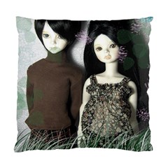 Dolls In The Grass Standard Cushion Case (one Side) by snowwhitegirl