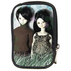 Dolls In The Grass Compact Camera Leather Case by snowwhitegirl