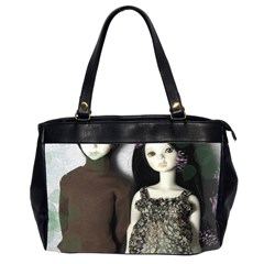 Dolls In The Grass Oversize Office Handbag (2 Sides) by snowwhitegirl