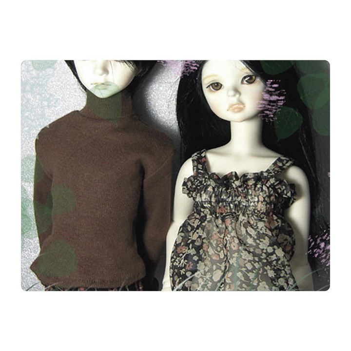 Dolls In The Grass Double Sided Flano Blanket (Mini) 