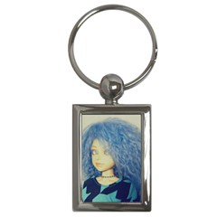 Blue Hair Boy Key Chains (rectangle)  by snowwhitegirl