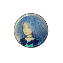 Blue Hair Boy Hat Clip Ball Marker (4 Pack) by snowwhitegirl