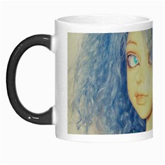 Blue Hair Boy Morph Mugs by snowwhitegirl