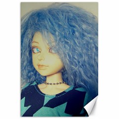 Blue Hair Boy Canvas 20  X 30   by snowwhitegirl