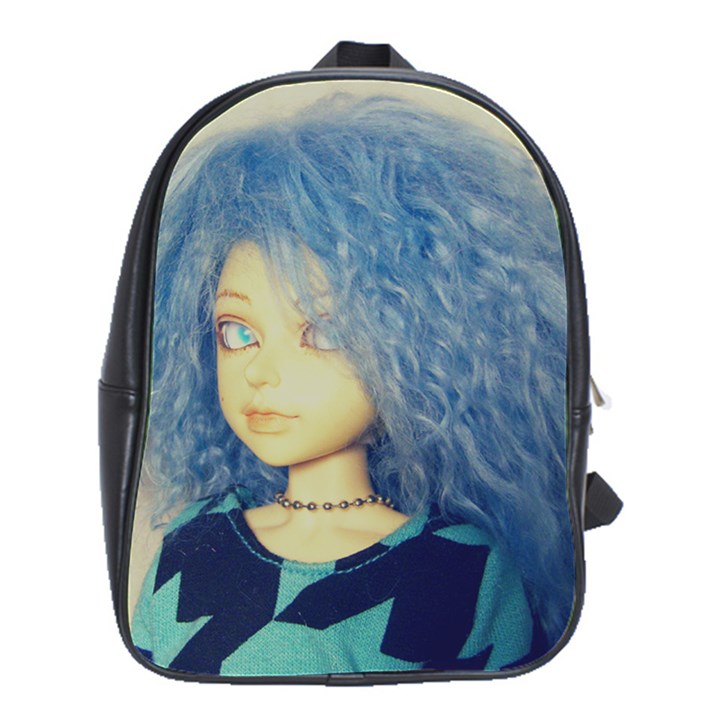 Blue Hair Boy School Bag (Large)