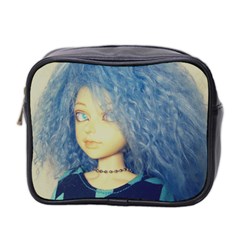 Blue Hair Boy Mini Toiletries Bag (two Sides) by snowwhitegirl