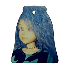 Blue Hair Boy Bell Ornament (two Sides) by snowwhitegirl