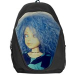 Blue Hair Boy Backpack Bag Front