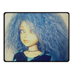 Blue Hair Boy Double Sided Fleece Blanket (small)  by snowwhitegirl