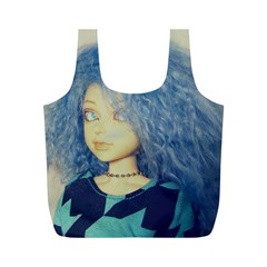 Blue Hair Boy Full Print Recycle Bag (m) by snowwhitegirl