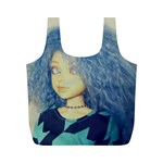 Blue Hair Boy Full Print Recycle Bag (M) Front