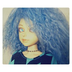 Blue Hair Boy Double Sided Flano Blanket (small)  by snowwhitegirl