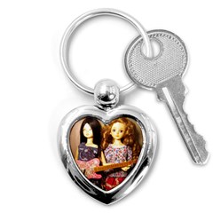 Playing The Guitar Key Chains (heart) 