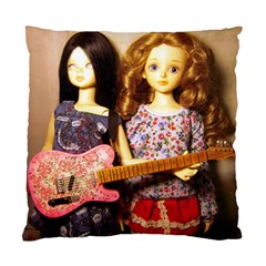 Playing The Guitar Standard Cushion Case (one Side) by snowwhitegirl