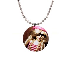 Cover Girl Button Necklaces by snowwhitegirl