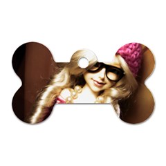 Cover Girl Dog Tag Bone (one Side) by snowwhitegirl