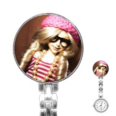 Cover Girl Stainless Steel Nurses Watch by snowwhitegirl