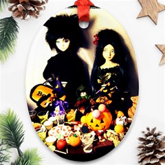 Old Halloween Photo Ornament (oval) by snowwhitegirl