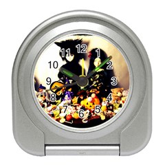 Old Halloween Photo Travel Alarm Clock by snowwhitegirl