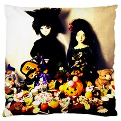 Old Halloween Photo Large Cushion Case (two Sides) by snowwhitegirl