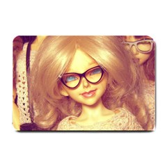 Girls With Glasses Small Doormat  by snowwhitegirl