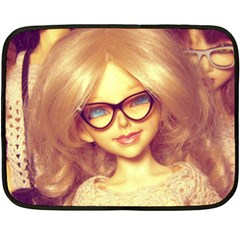 Girls With Glasses Double Sided Fleece Blanket (mini)  by snowwhitegirl