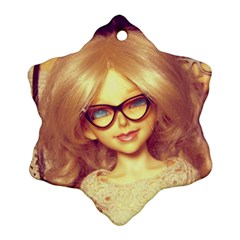 Girls With Glasses Ornament (snowflake)