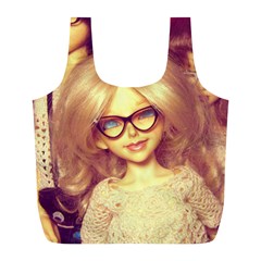 Girls With Glasses Full Print Recycle Bag (l) by snowwhitegirl