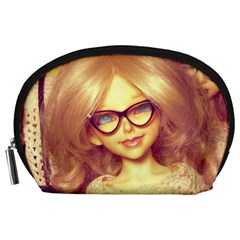 Girls With Glasses Accessory Pouch (large) by snowwhitegirl