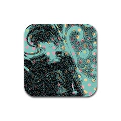 Grainy Angelica Rubber Square Coaster (4 Pack)  by snowwhitegirl